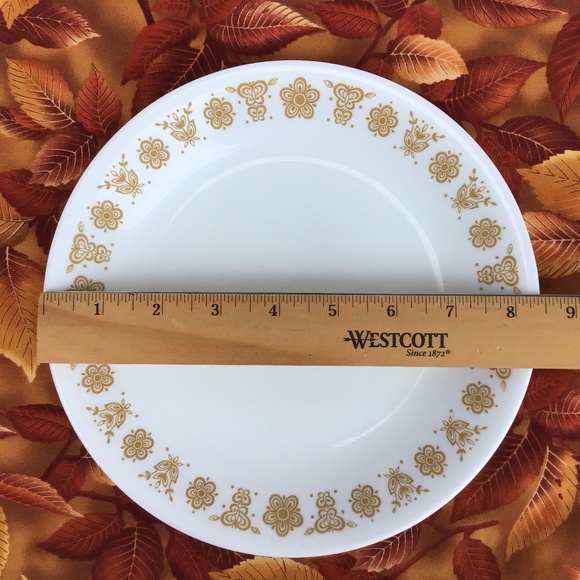 3 Corelle by Corning Butterfly Gold Salad Plates Vintage Set USA - Picture 5 of 14